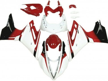 White and Red 2013-2016 Daytona 675 Fairings
